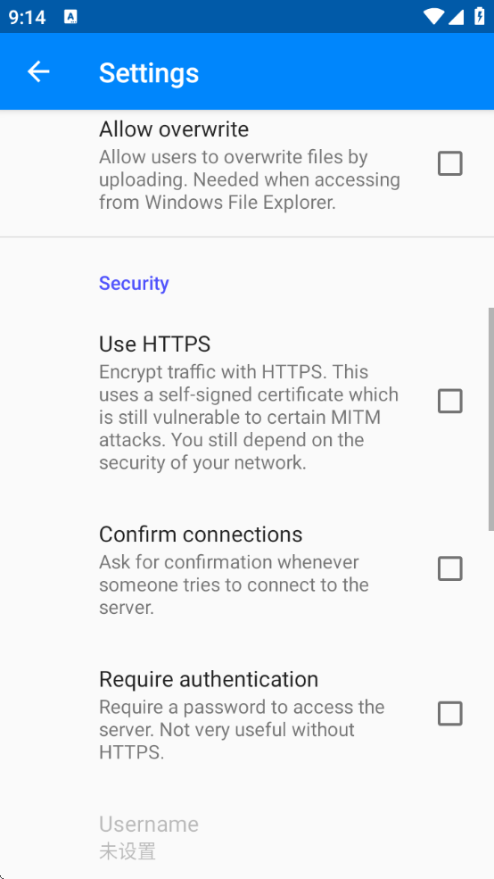 HTTP File Server appذװ